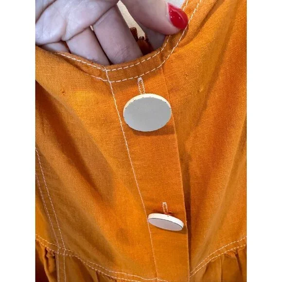 TALULAH Orange Midi Dress - Picture 9 of 14